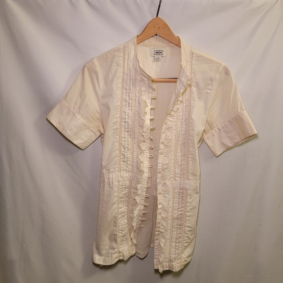 Cream button up shirt(SOLD elsewhere) - Picture 1 of 4